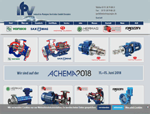 Tablet Screenshot of industriepumpen.de